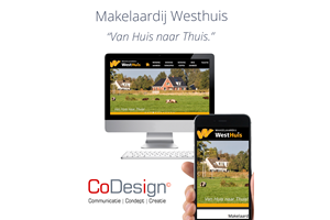 Codesign ontwerpt nieuwe website voor Makelaardij Westhuis