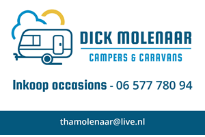 Ontwerp huisstijl voor Dick Molenaar, Campers & Caravans